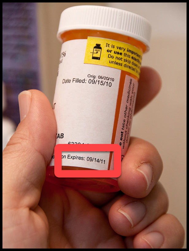 Expired prescription bottle